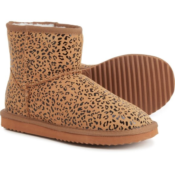 Emu Ridge Shoes | Emu Ridge Sophie Mini Leopard Print Ankle Boots - Suede Women Size 7 Nib | Color: Brown/Tan | Size: 7 | Malka16's Closet